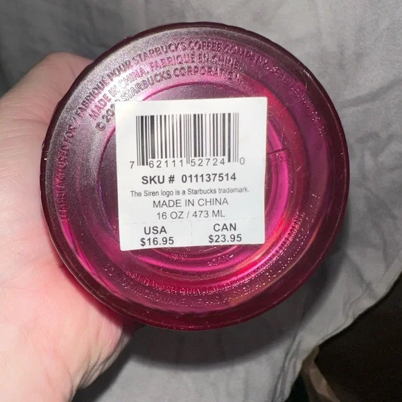 Starbucks 2022 magenta hot tumbler 16oz NWT - Picture 2 of 3